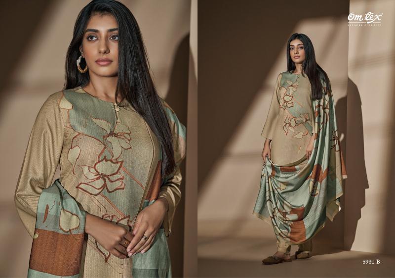 Omtex Fabia Pashmina Digital Printed Salwar Kameez Wholesale Catalog