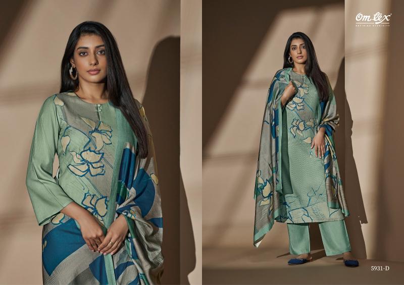 Omtex Fabia Pashmina Digital Printed Salwar Kameez Wholesale Catalog