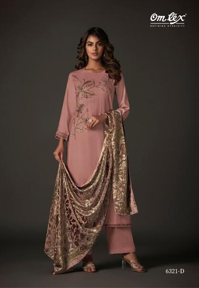 Omtex Nimaya Pashmina Digital Printed Salwar Kameez Wholesale Catalog