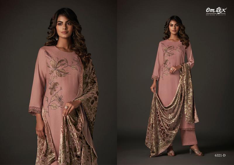 Omtex Nimaya Pashmina Digital Printed Salwar Kameez Wholesale Catalog