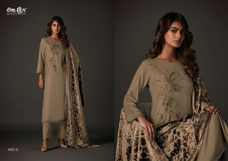 Omtex Nimaya Pashmina Digital Printed Salwar Kameez Wholesale Catalog