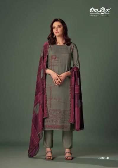 Omtex Nixi Pashmina Digital Printed Salwar Kameez Wholesale Catalog