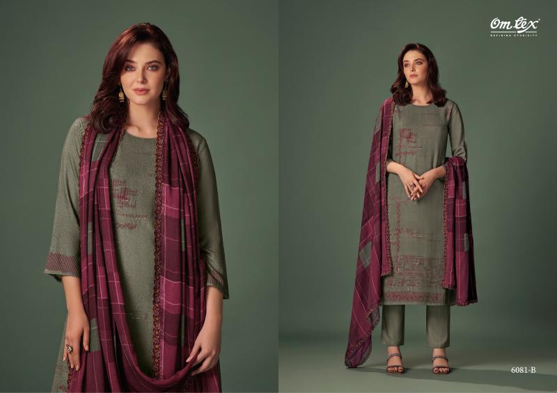 Omtex Nixi Pashmina Digital Printed Salwar Kameez Wholesale Catalog