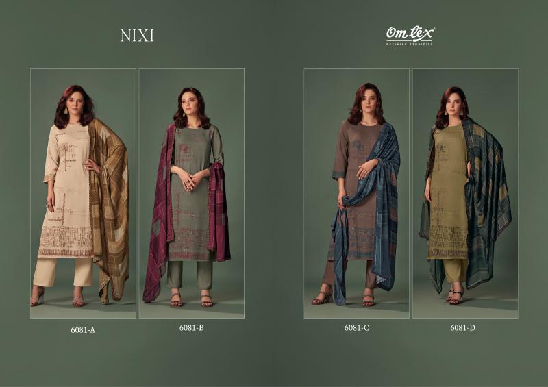 Omtex Nixi Pashmina Digital Printed Salwar Kameez Wholesale Catalog