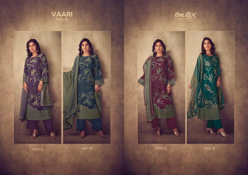 Omtex Vaari-X Pashmina Digital Printed Salwar Kameez Wholesale Catalog