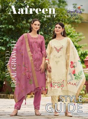 Radhika Aafreen Vol 1 Feb India White Kurtis Wholesale Catalog