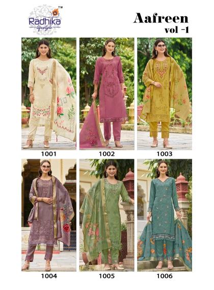 Radhika Aafreen Vol 1 Feb India White Kurtis Wholesale Catalog