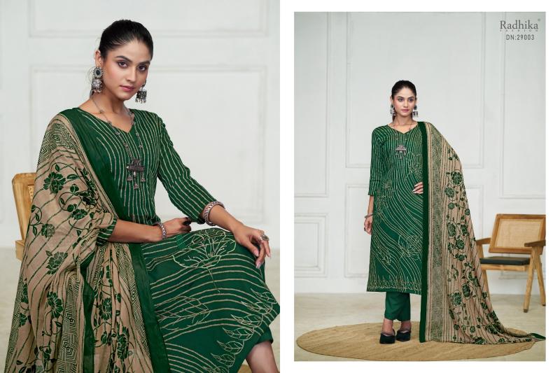 Radhika Azara Night Queen Vol 2 Cotton Embroidered Dress Material Wholesale Catalog