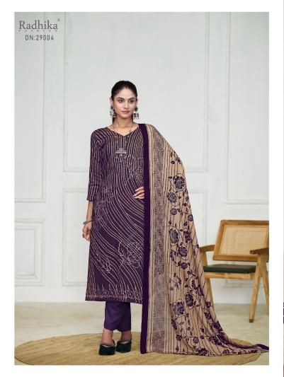 Radhika Azara Night Queen Vol 2 Cotton Embroidered Dress Material Wholesale Catalog