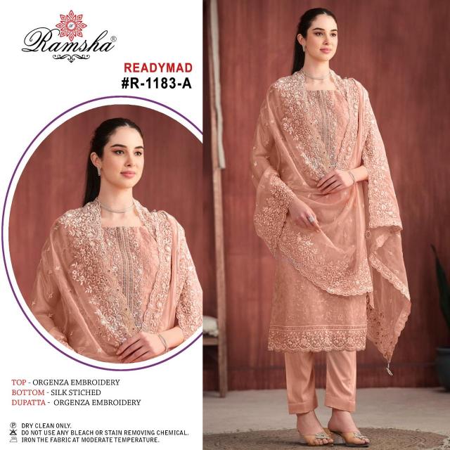 Ramsha R 1183 Nx Ready Made Pakistani Suits Wholesale Catalog