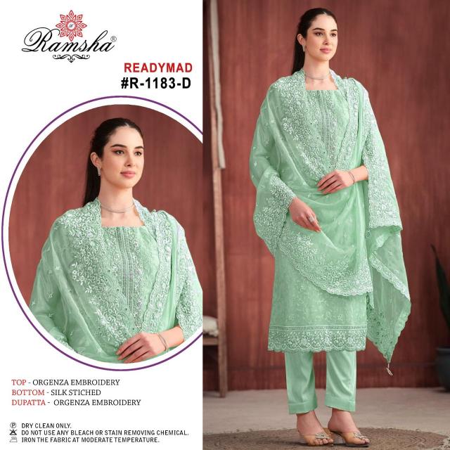 Ramsha R 1183 Nx Ready Made Pakistani Suits Wholesale Catalog
