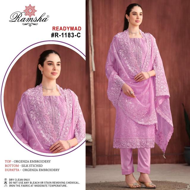 Ramsha R 1183 Nx Ready Made Pakistani Suits Wholesale Catalog