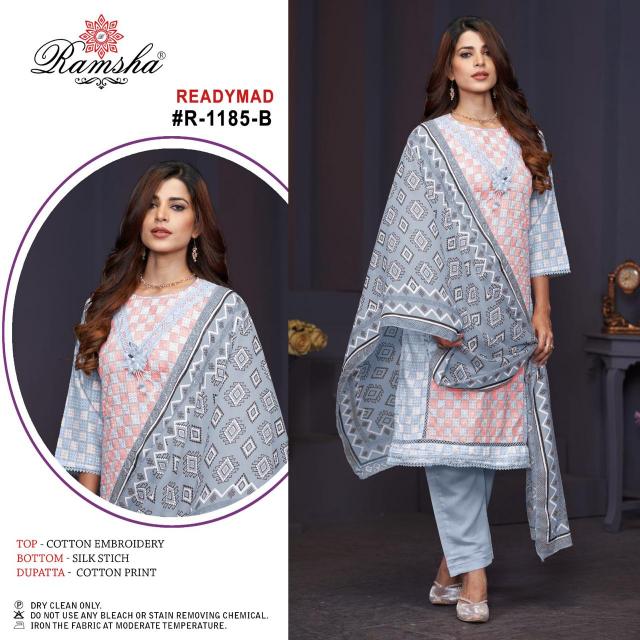 Ramsha R 1185 Nx Ready Made Pakistani Suits Wholesale Catalog