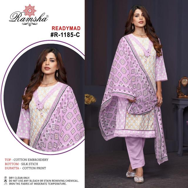 Ramsha R 1185 Nx Ready Made Pakistani Suits Wholesale Catalog