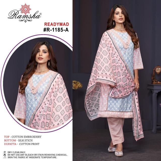 Ramsha R 1185 Nx Ready Made Pakistani Suits Wholesale Catalog