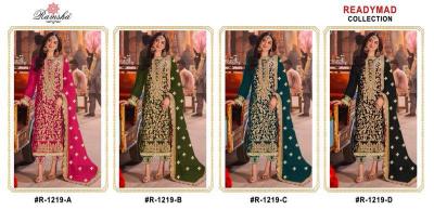 Ramsha R 1219 Nx Ready Made Pakistani Suits Wholesale Catalog