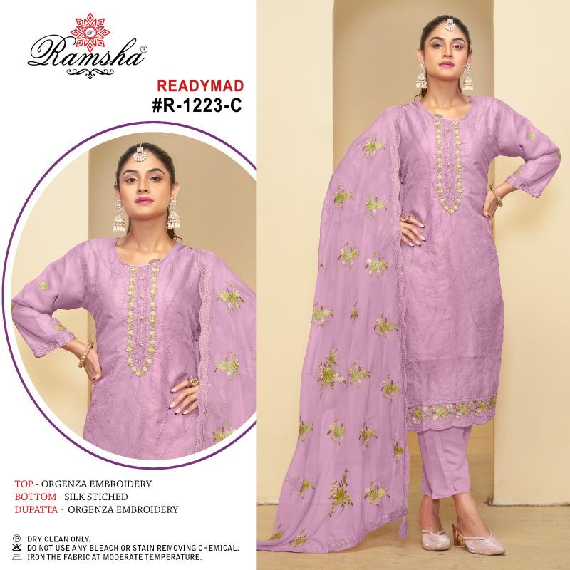 Ramsha R 1223 Nx Ready Made Pakistani Suits Wholesale Catalog