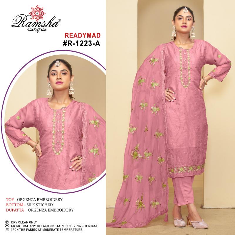 Ramsha R 1223 Nx Ready Made Pakistani Suits Wholesale Catalog