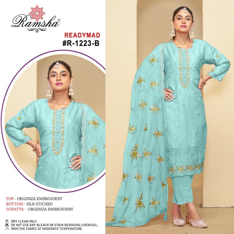 Ramsha R 1223 Nx Ready Made Pakistani Suits Wholesale Catalog