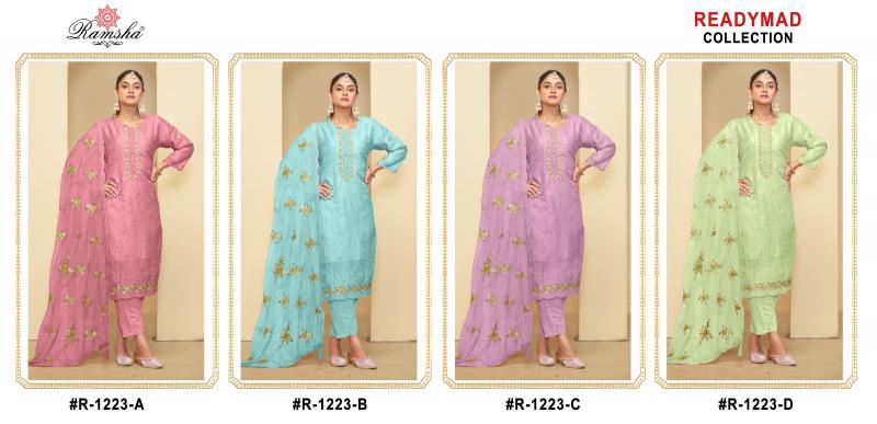Ramsha R 1223 Nx Ready Made Pakistani Suits Wholesale Catalog