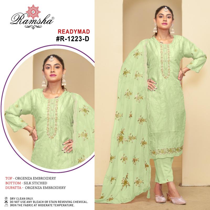 Ramsha R 1223 Nx Ready Made Pakistani Suits Wholesale Catalog