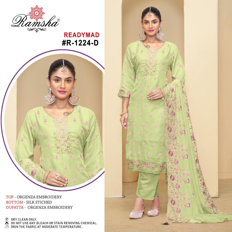 Ramsha R 1224 Nx Ready Made Pakistani Suits Wholesale Catalog