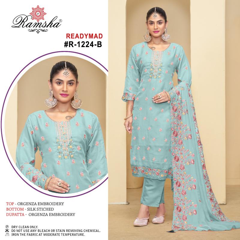 Ramsha R 1224 Nx Ready Made Pakistani Suits Wholesale Catalog