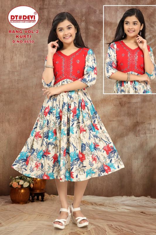 RANG VOL 2 D.NO - 8650 Amberla Kurti in India Below 500 Price