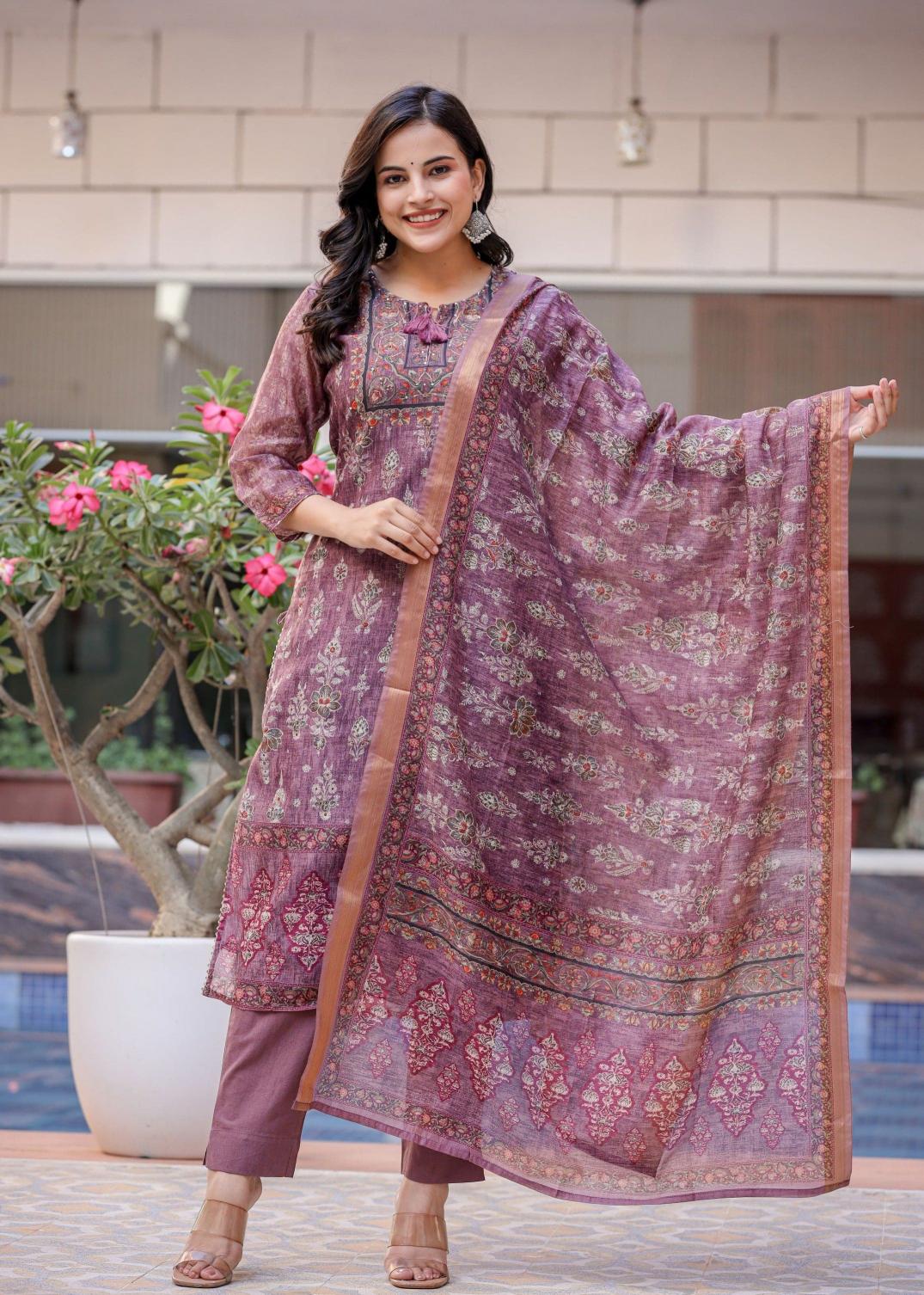 Sabella Chanderi Silk Kurtis Online India