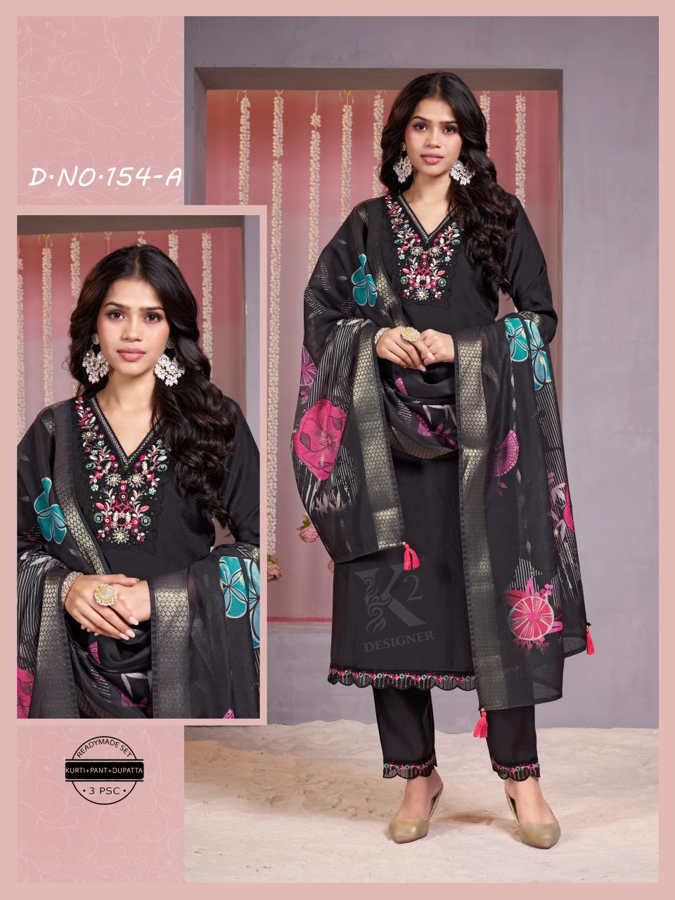 Sabella D no.154 and 155 A-B Buy Women Silk Kurti Online India