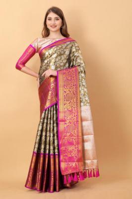 Sabella murthy brown soft Kanjivaram Silk Surat Sarees Wholesale App