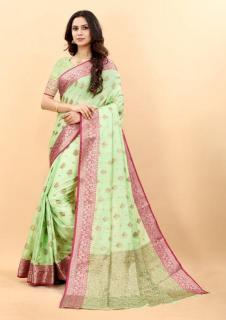 Sabella murthy Green Soft Silk Surat Sarees Wholesale Purchace