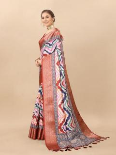 Sabella murthy NX-zigzag Red Soft kanjivaram Silk Sarees wholesale prices