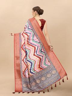 Sabella murthy NX-zigzag Red Soft kanjivaram Silk Sarees wholesale prices