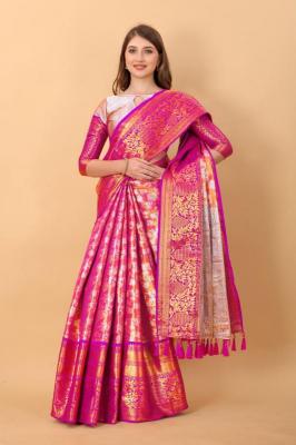 Sabella murthy Pink soft Kanjivaram Silk Wholesale Sarees surat