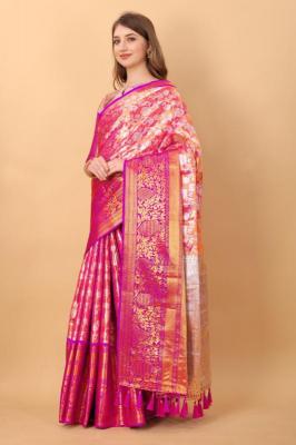 Sabella murthy Pink soft Kanjivaram Silk Wholesale Sarees surat