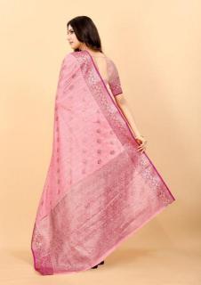 Sabella murthy Pink Soft Silk Surat Sarees Wholesale Market in Bangalore