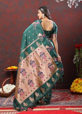 Sabella Nx -279 Copper Mehndi Soft Pethani Silk India Saree