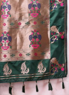 Sabella Nx -279 Copper Mehndi Soft Pethani Silk India Saree