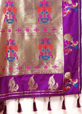 Sabella Nx -279 Copper purple Soft Pethani Silk Sarees online india