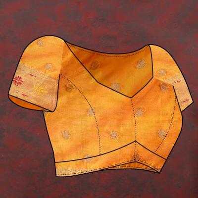 Sabella Nx -279 Gold Orange Soft Pethani Silk Saree exporters in india