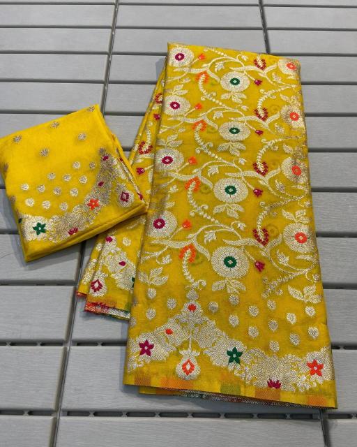 Sabella Pure Khadi Georgette Silk Saree Wholesale Catalog