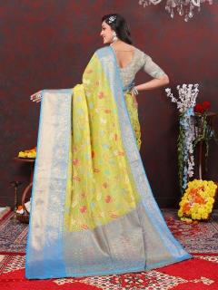 Sabella Yellow 283 online shopping sites in india for cotton sarees