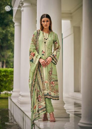 SADHANA FASHION Mehtaab Vol 5 Pashmina Digital Printed Salwar Kameez Wholesale Catalog