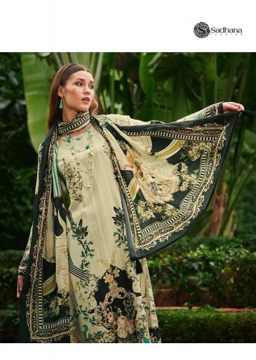 SADHANA FASHION Mehtaab Vol 5 Pashmina Digital Printed Salwar Kameez Wholesale Catalog