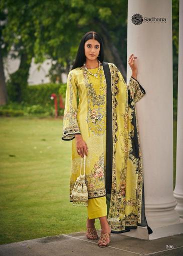 SADHANA FASHION Mehtaab Vol 5 Pashmina Digital Printed Salwar Kameez Wholesale Catalog