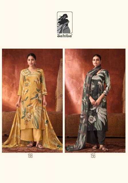 Sahiba Riyan Digtal Print and Hand Work Salwar Kameez Wholesale Catalog