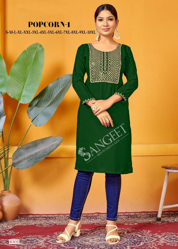 Sangeet Popcorn Vol 1 Short Kurti tops online india