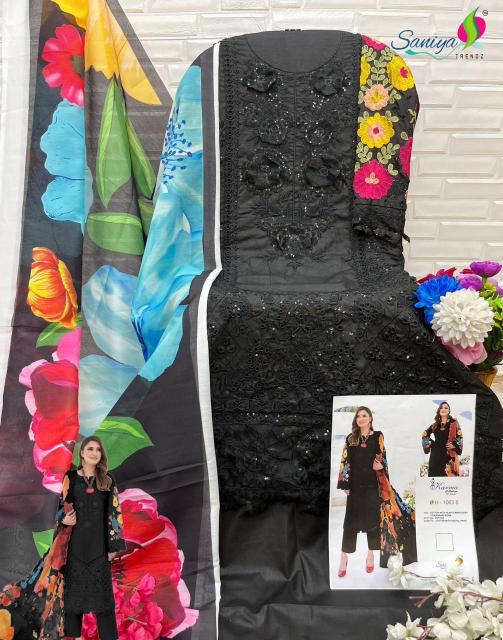 Saniya Karma Collection Vol 1 D - 1001 Embodry Salwar Kameez Wholesale Catalog 