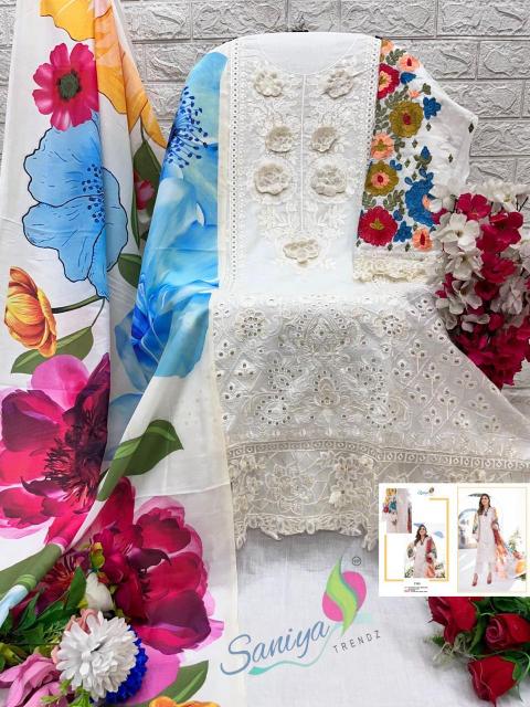 Saniya Karma Collection Vol 1 D - 1001 Embodry Salwar Kameez Wholesale Catalog 